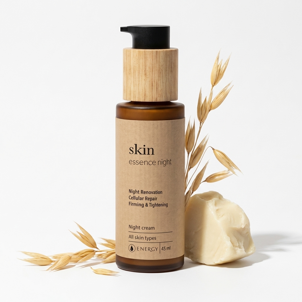 Skin essence night – noční pleťový krém s ovsem a bambuckým máslem